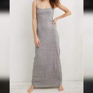 Aerie Gray Maxi Dress